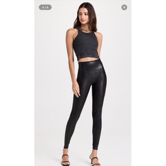 Spanx Faux Leather Leggings - NWOT- XL - Picture 4 of 11